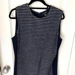 ST. JOHN Spaced Dye Ribbon Tweed Knit Dress